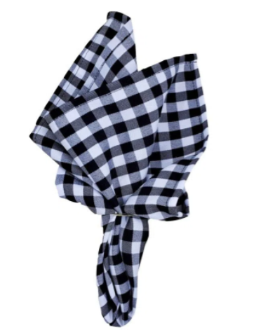 Aluguel de Guardanapo Xadrez Preto e Branco