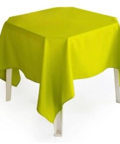 Aluguel de Toalha Quadrada Oxford Verde Limão 1,40m x 1,40m (Mesa de 4 Lugares)